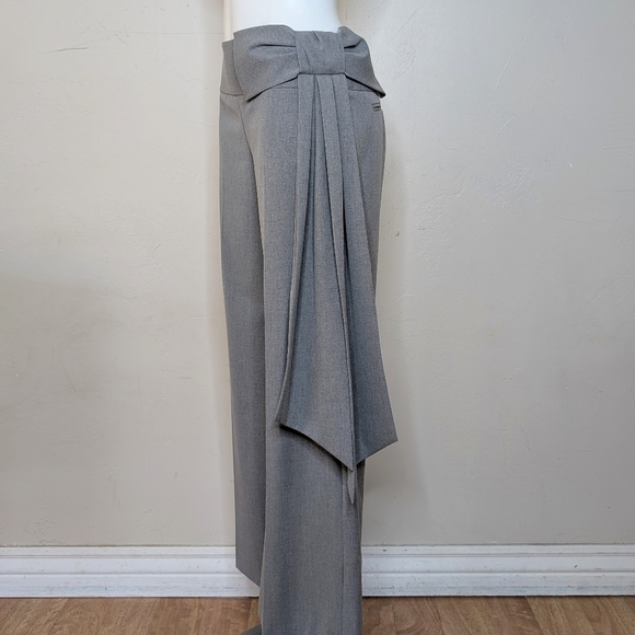 NWOT Sandy Liang Suno Pants Light Grey Size 8 - Picture 6 of 11